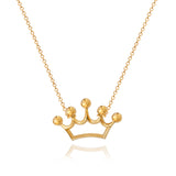 Gold Crown Necklace