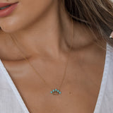 Turquoise Crown necklace