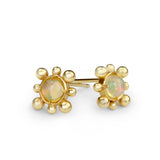 Opal Gold Earrings