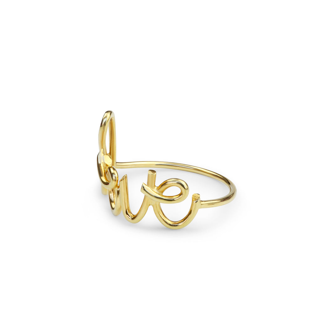 Gold Love Ring - Main Image