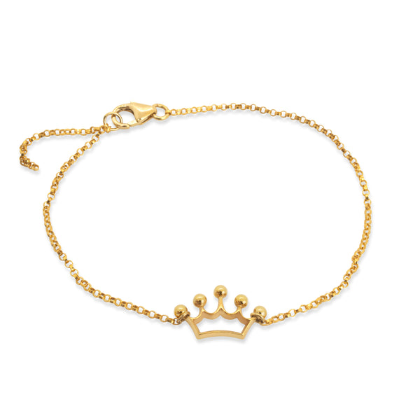 Gold Crown Bracelet