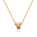 Single Gold Crown Necklace