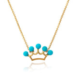 Turquoise Crown necklace