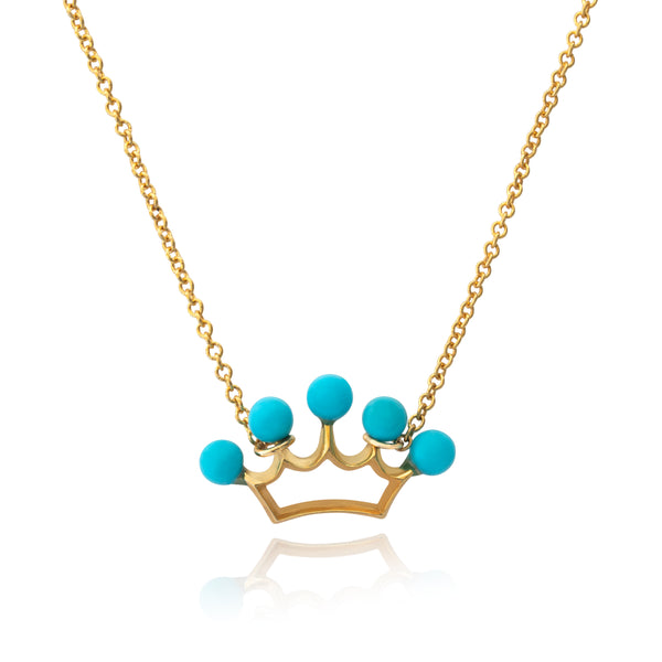 Turquoise Crown necklace