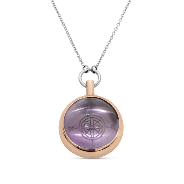 Silver Compass Pendant