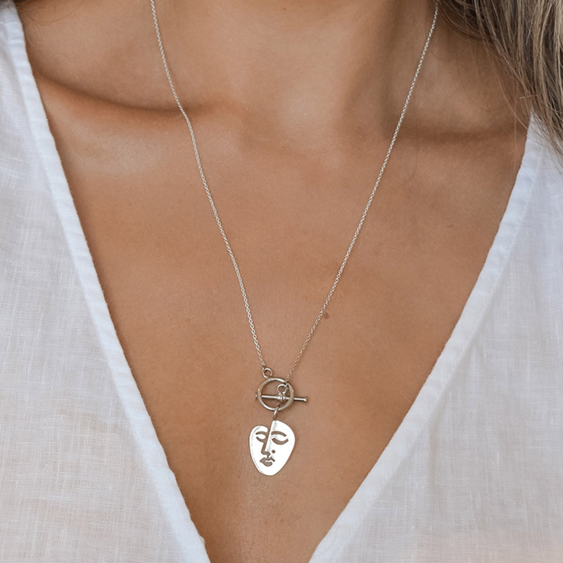 Silver Picasso Necklace